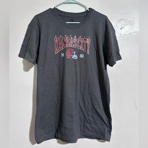 Gray Kansas City‎ Football T-Shirt handmade graphic tee unisex medium